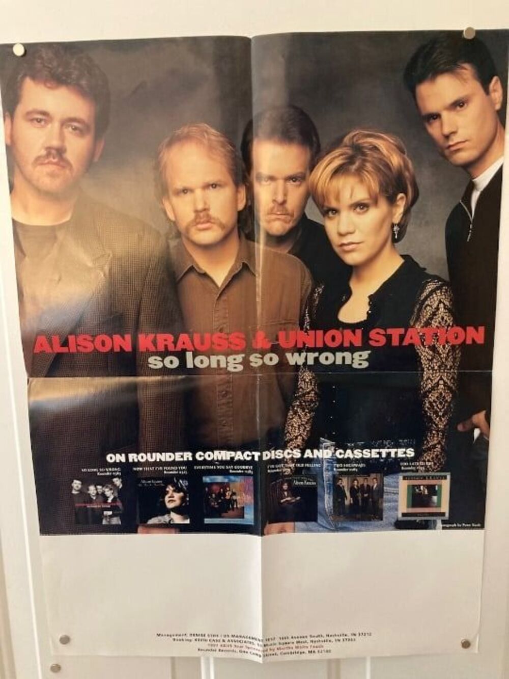 Alison Krauss and Union Station, Promo Poster, 1997, Rounder Records